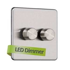 2G 2 Way Universal LED Dimmer Rotary Switch - Trailing edge