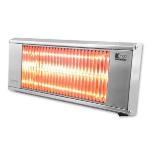 Instant Heat - Indoor Infrared Heater 1500W - With Switch - Stainless Steel