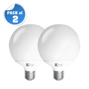 18W G120 LED Big Globe Lamp E27 (Pack of 2)
