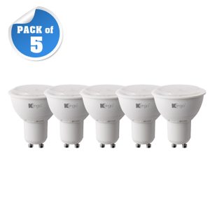 5.5W LED GU10 射燈 >100˚ 光束角 黃光 (5只裝)