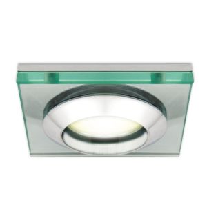 IP55 Waterproof LED Bathroom Shower Downlight (7W LED Lamp Included 3000K) - Chrome