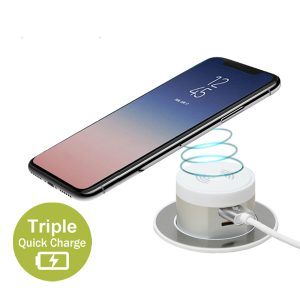 3合1快速充電 - 無線充及雙USB充電器